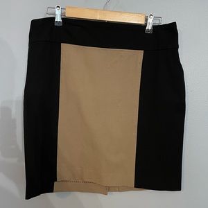 Banana Republic Black & Tan Pencil Skirt Size 12